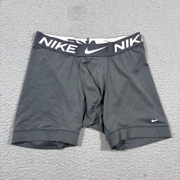 Nike Men's Sz S Gray Pro Combat Compression Shorts Dri Fit Spandex Tights - Picture 1 of 7